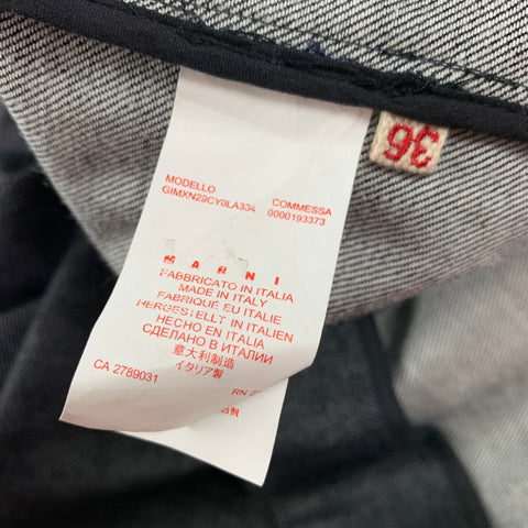MARNI Size 0 Indigo Cotton Dolman Sleeve Jacket