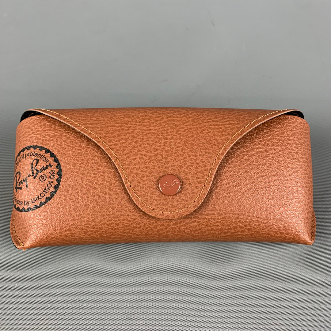 Fold up rose gold ray bans, good condition Ray-Ban RB3517 Round Folding Metal Sunglasses, Gold/Pink  main image 2