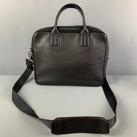 BALLY Black Leather Top Handles Shoulder Bag