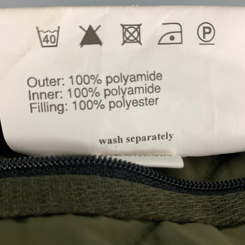 BARBOUR Poitrine Taille S Taille S Veste à boutons-pression en polyamide matelassé marron olive
