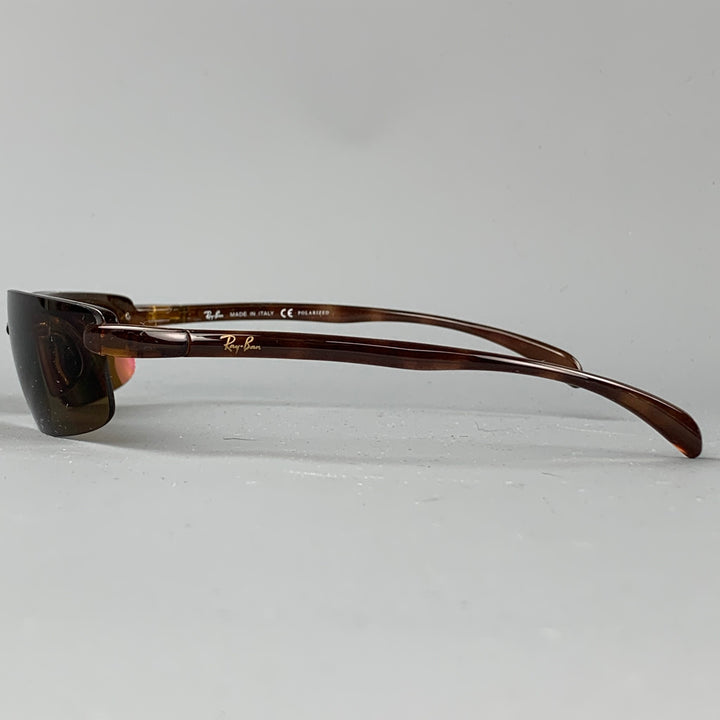 RAY-BAN Brown Acetate Polarized Sunglasses