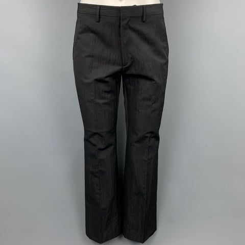 CALVIN KLEIN COLLECTION Size 36 Black Textured Wool / Polyamide Suit