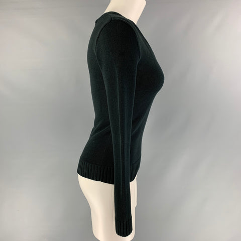 RALPH LAUREN Size XS Black Cotton Pullover