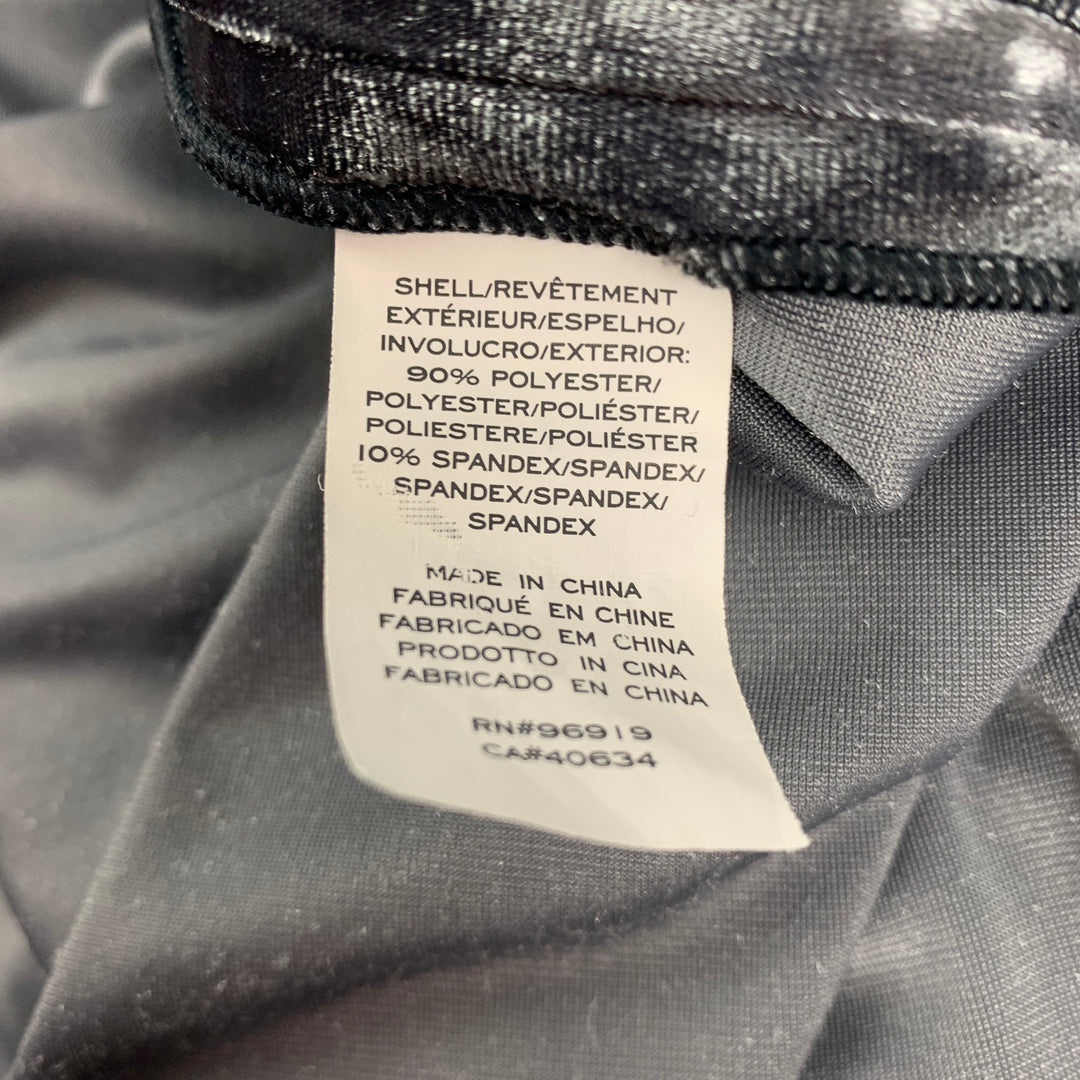MARC JACOBS Size 4 Dark Gray Metallic Polyester Mini Dress