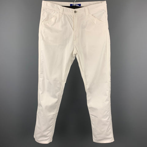 JUNYA WATANABE Size M White Cotton Zip Fly Casual Pants