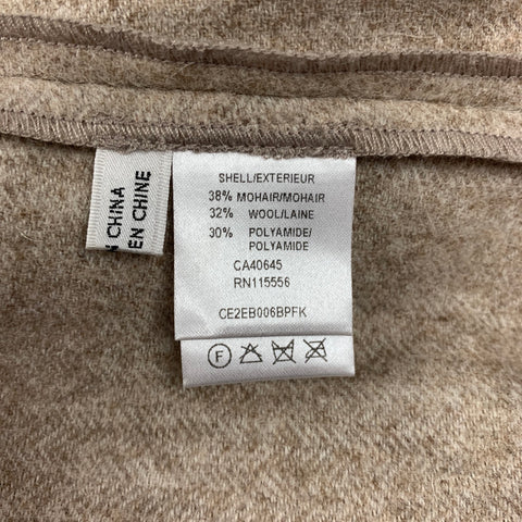 PORTS 1961 Size S Tan Mohair Blend Rhinestones Vest