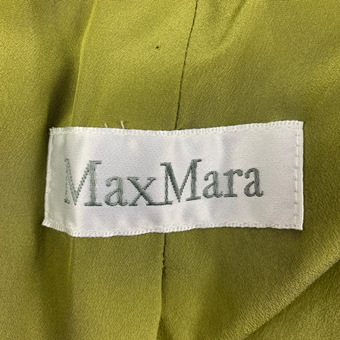 MAX MARA Size 10 Brown Cotton Blend Textured Jacket