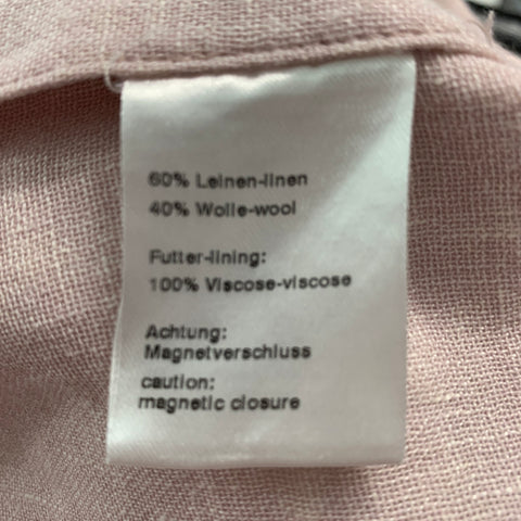 AKRIS Size 4 Rose Linen Wool Sleeveless Below Knee Outfits