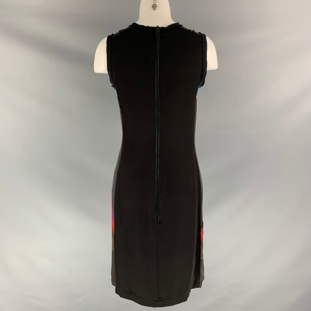 MARIOS SCHWAB Size S Black Multicolour Abstract Dress