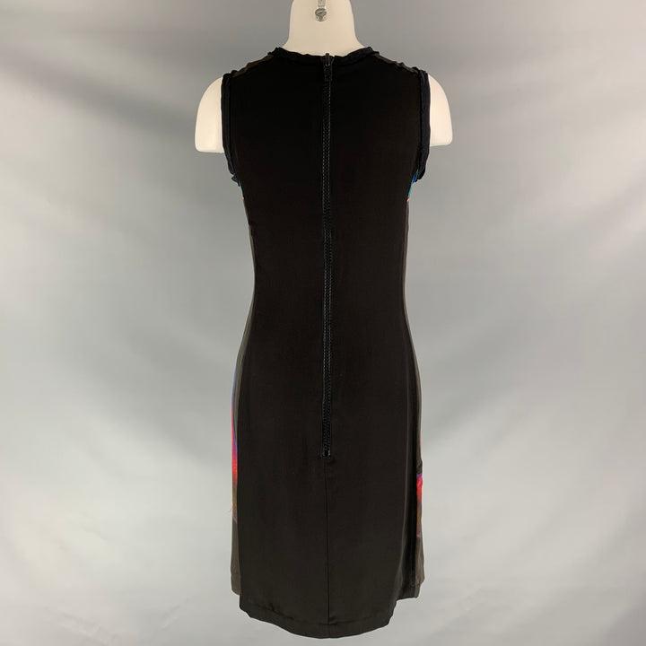 MARIOS SCHWAB Size S Black Multicolour Abstract Dress