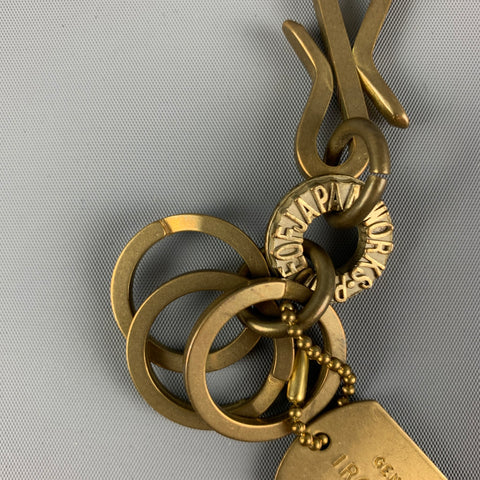 PRIDE OF JAPAN Bronze Iron Heart Key Chain
