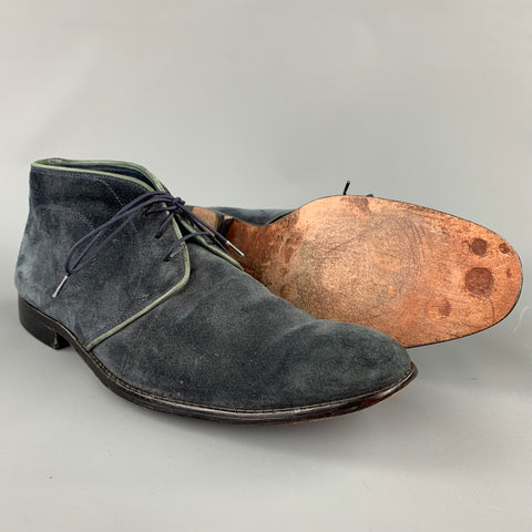 OLIVER SWEENEY Taille 11 Bottes Chukka en daim charbon de bois