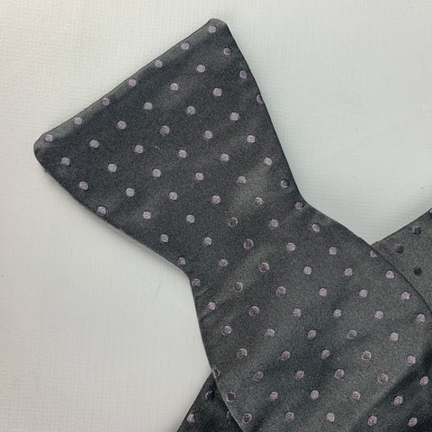 ETON Noeud papillon en soie à pois noirs
