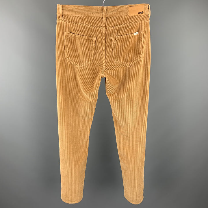 THE CORDS & CO Size 29 Tan Cotton Zip Fly Casual Pants