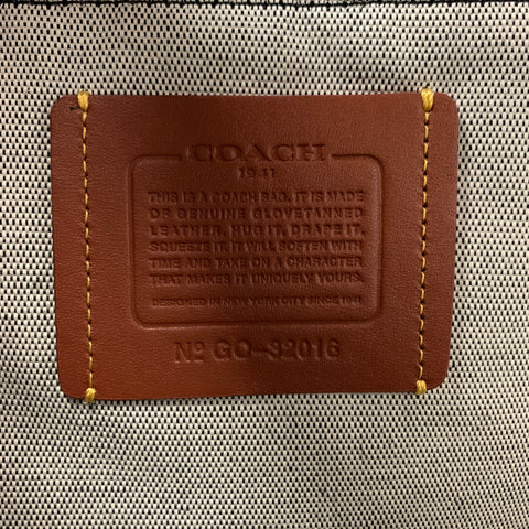 COACH Black Leather Suede Backpack Bags