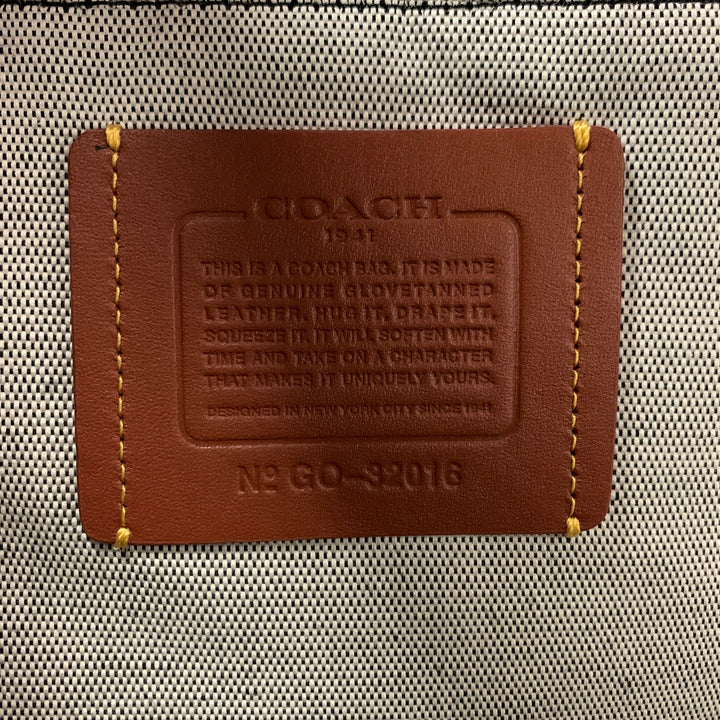 COACH Black Leather Suede Backpack Bags