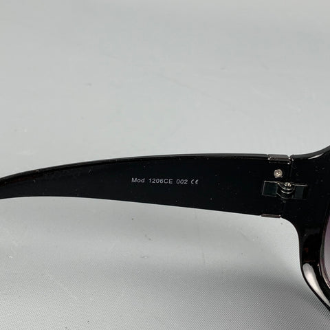 OSCAR DE LA RENTA Grey Textured Acetate Sunglasses