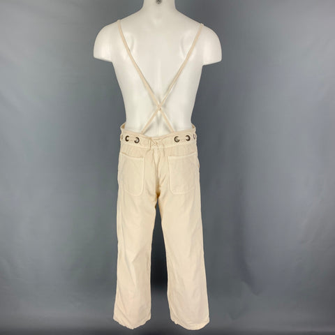 KAPITAL Size XS Beige Cotton Overalls