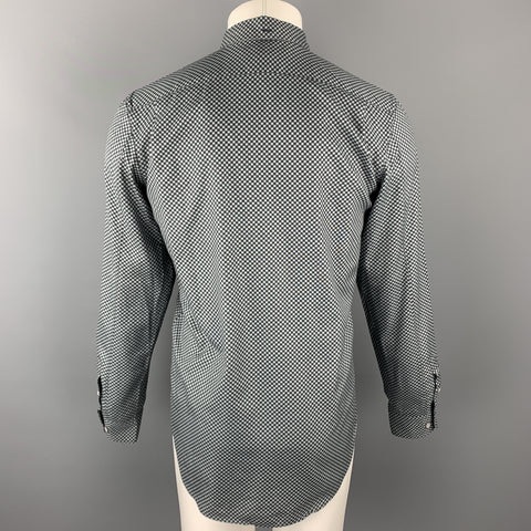 MARC by MARC JACOBS Size S Gray & Black Checkered Cotton Long Sleeve Shirt