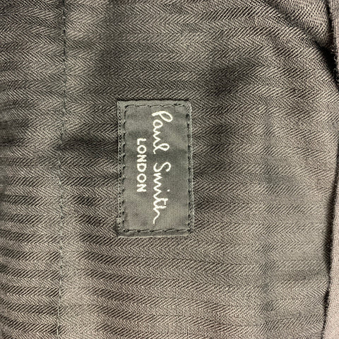 PAUL SMITH Size 36 Black Wool / Mohair Tuxedo Dress Pants