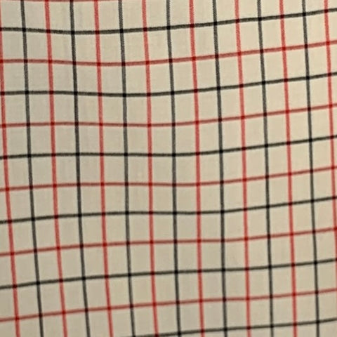 PRADA Size 42 Beige Red Black Window Pane Wool Mohair Sport Coat