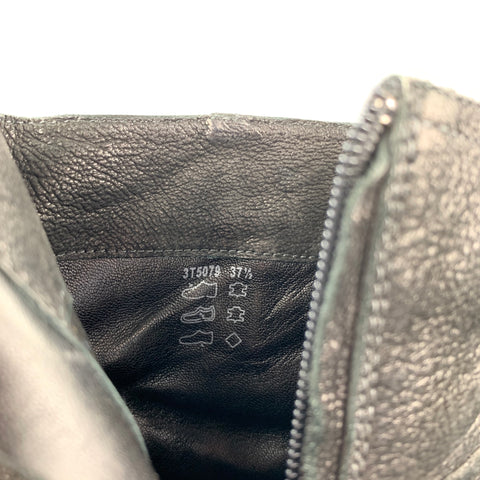 PRADA SPORT Talla 7.5 Botines de cuero negro