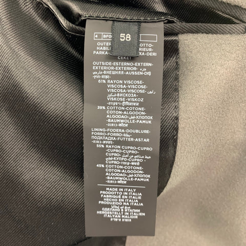 TOM FORD Taille 48 Veste à poches à rabat en rayonne / coton ardoise