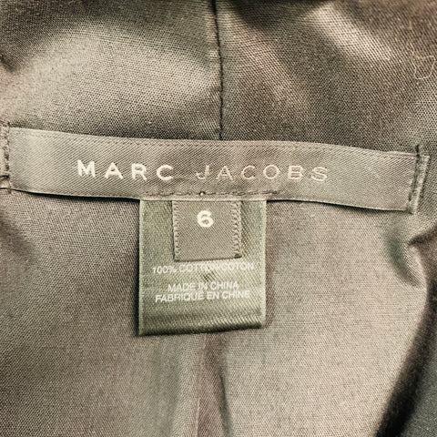 MARC by MARC JACOBS Size 6 Yellow Brown Cotton Stripe Blazer