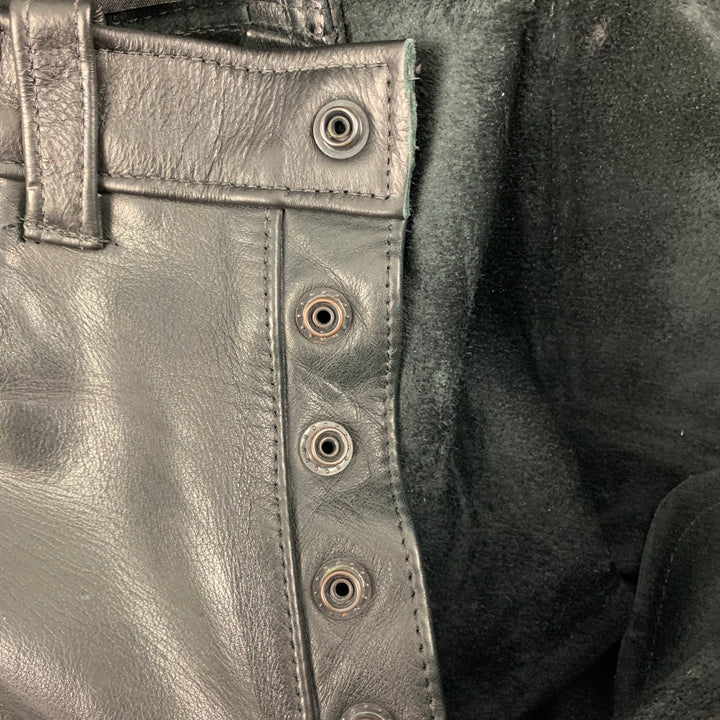 MR. S LEATHER Size 30 Black Leather Casual Pants