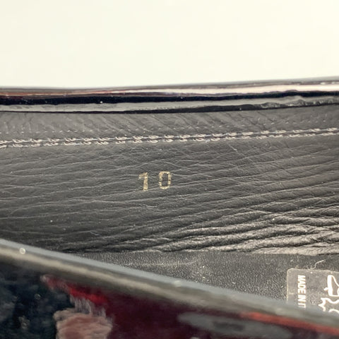 TOD'S Zapatos planos de charol negro talla 10