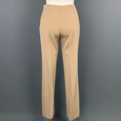 RALPH LAUREN Black Label Talla 2 Pantalón de vestir de lana beige