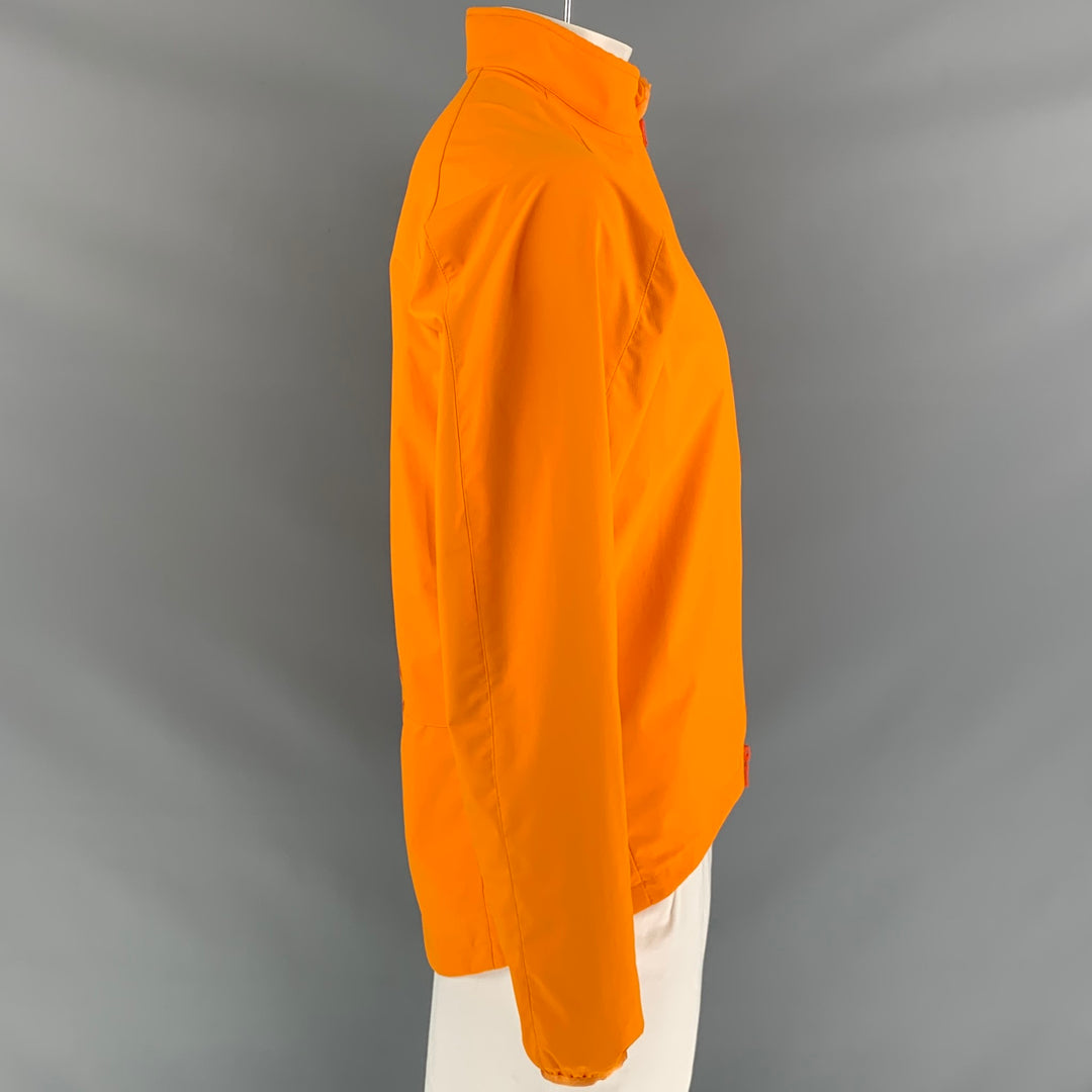 SEARCH AND STATE Size XL Orange Nylon S1-J Riding Jacket