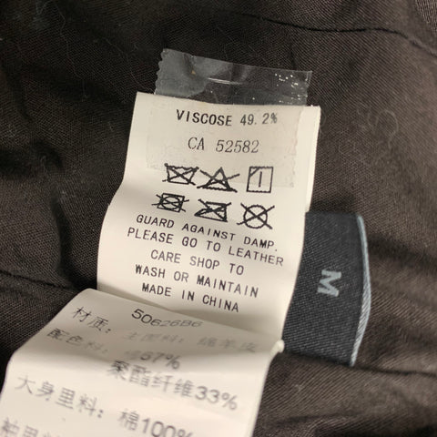JNBY Chaqueta de materiales mixtos de poliéster y algodón negro crema talla M