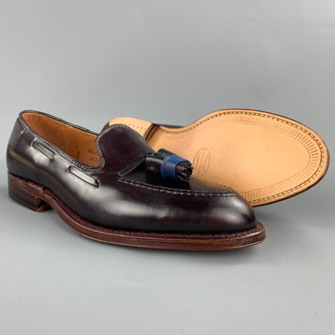 ALDEN Size 7 Dark Brown Horween Leather D7103 Tassels Loafers