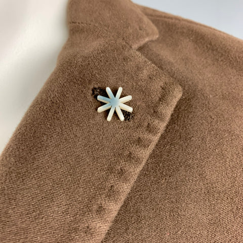 MANUEL RITZ Taille 38 Veste simple boutonnage en coton élasthanne marron