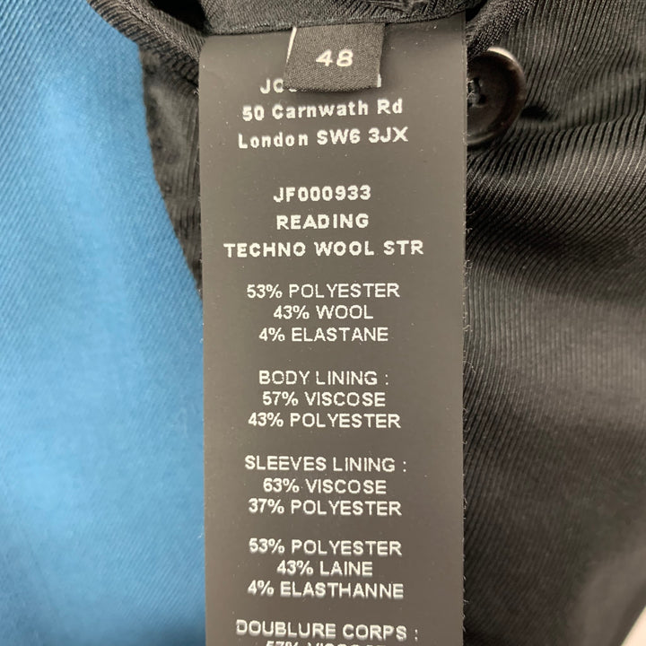 JOSEPH Abrigo deportivo con solapa de muesca en mezcla de poliéster verde azulado Talla 38