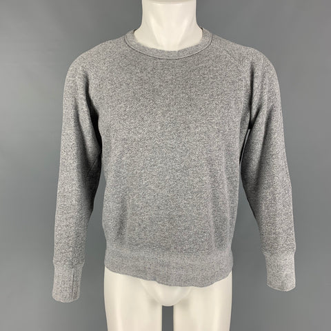OUR LEGACY Size M Grey Heather Cotton Crew-Neck Sweatshirt