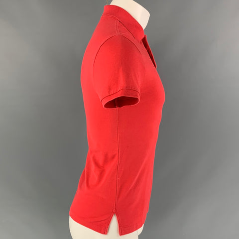 RALPH LAUREN Polo de algodón y elastano en piqué color coral Talla XS