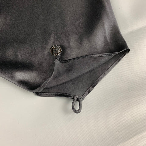 JEAN PAUL GAULTIER FEMME Size One Size Black Satin Oversized Sleeves