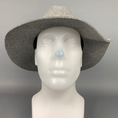 Chapeau Fedora en feutre de laine gris QUAGGA
