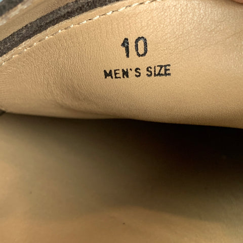 TOD'S Size 11 Brown Suede Crepe Sole Lace Up Shoes