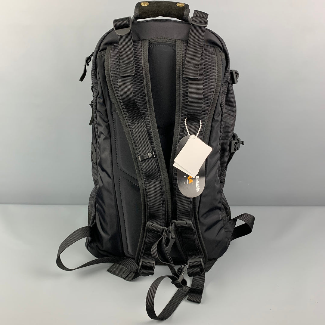 VISVIM Black Mixed Materials Suede Trim Nylon Ballistic 20L Backpack