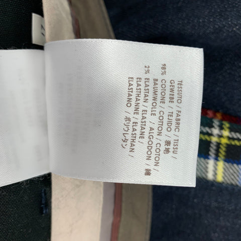 STELLA McCARTNEY Size 27 Blue Multi-Color Cotton Fitted Casual Pants