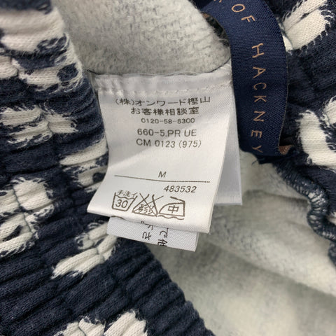 HOUSE OF HACKNEY Size M Navy & White Print Cotton Sweat Shorts