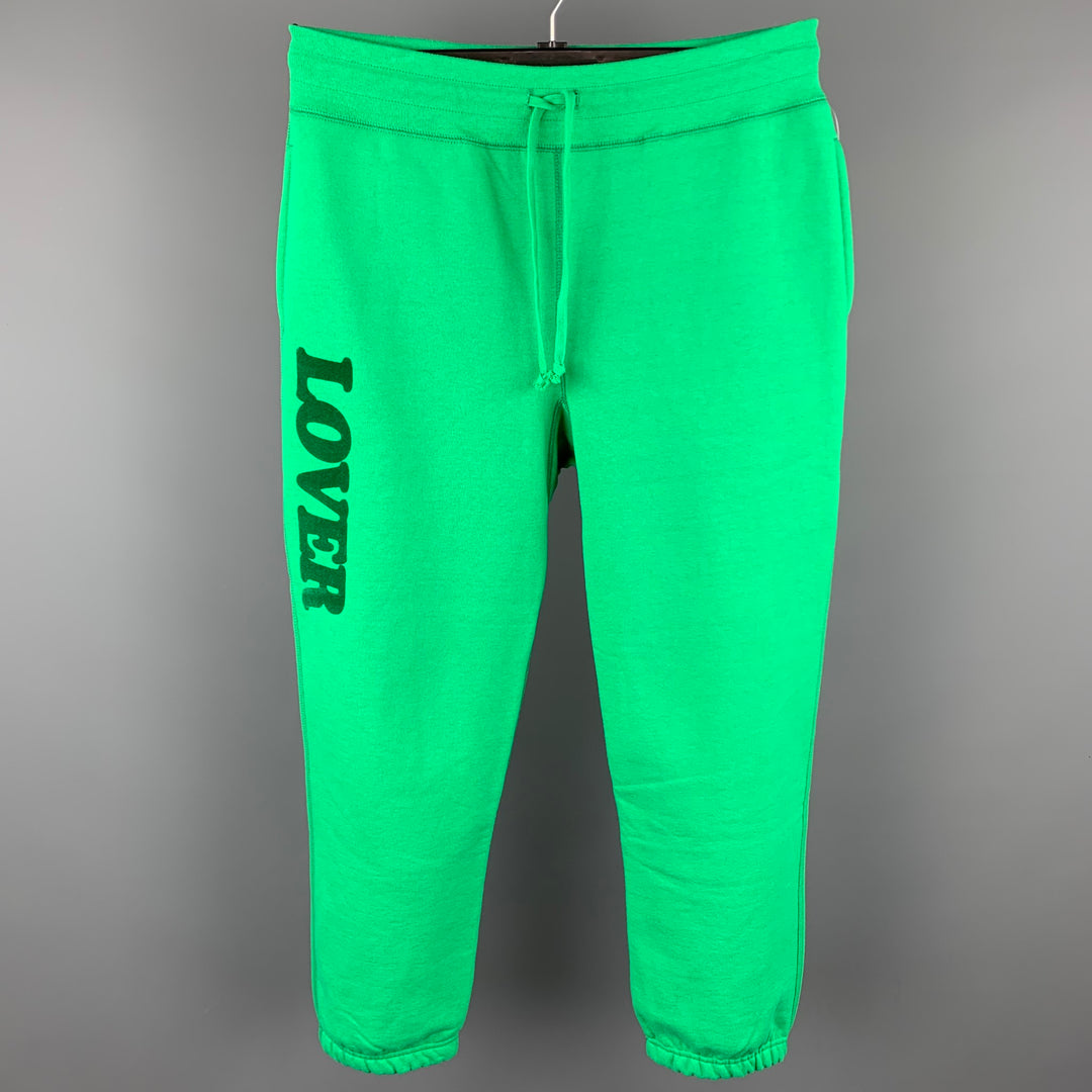 BIANCA CHANDON Size M Green Cotton Lover Sweatpants