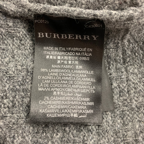 BURBERRY PRORSUM by Christopher Bailey Pre-Fall 2011 Size XS Grey Fairisle Lambswool / Cashmere Pullover Sweater