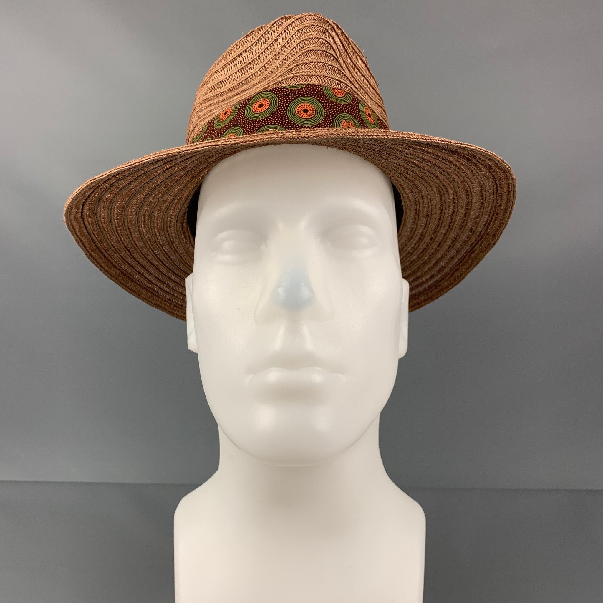 ALBERTUS SWANEPOEL Size M Brown Woven Fedora Hat – Sui Generis
