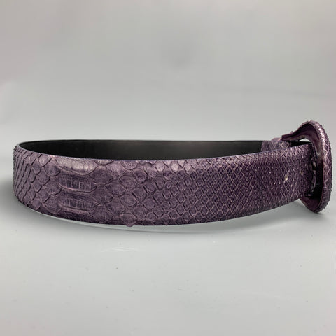 ORCIANI Cinturón de piel de serpiente morado