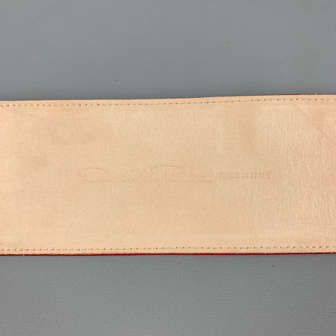 OSCAR DE LA RENTA Waist Size M Red Leather Belt