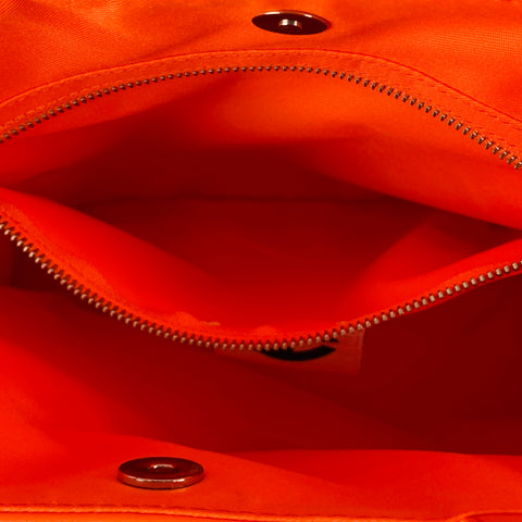 TELFAR Waist Size M Orange Textured Polyester Blend Tote Handbag